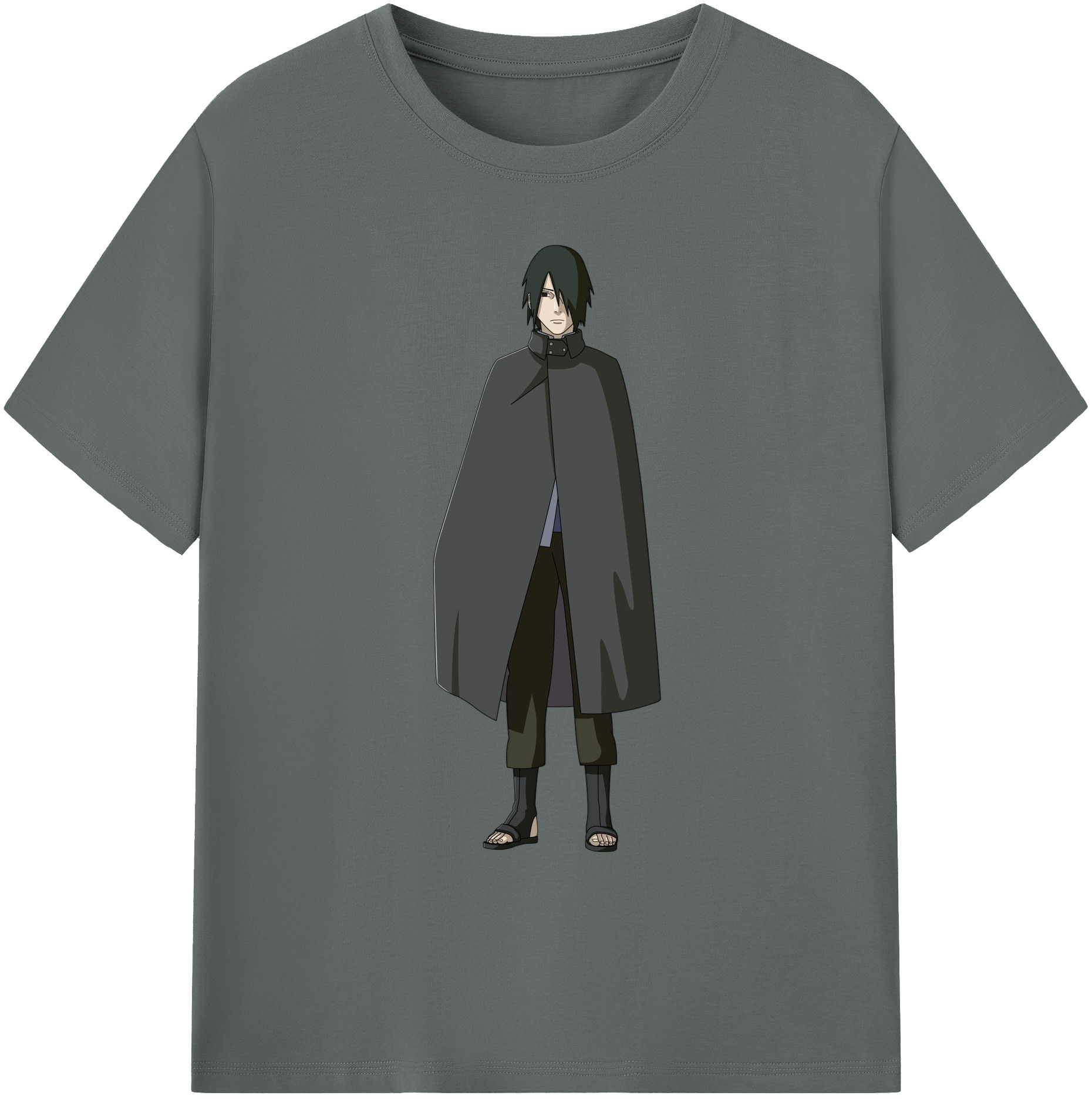 （画像用） NARUTO -ナルト- うちは サスケ Uchiha Sasuke 綿100％ メンズ半袖Tシャツ｜肌触りやわらか＆通気性